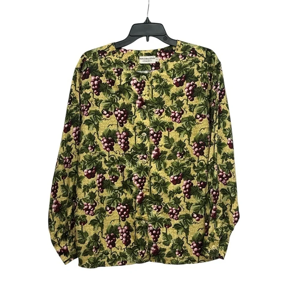 Abercrombie And Fitch Vintage 90s Matching Set Large Grapevine Print Cottagecore
